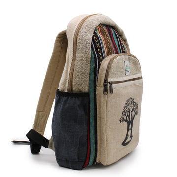 Rucsac Mare de Cânepă - Design Arborele Bodhi