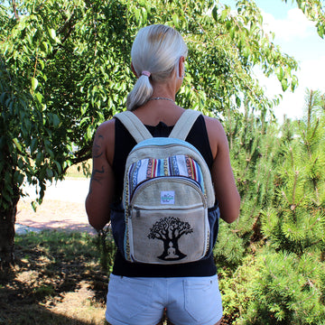 Rucsac mic din cânepă - Bohdi Tree Design